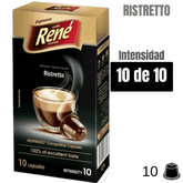 Rene Ristretto cápsulas Nespresso® | Coffelovers cápsulas compatibles Nespresso